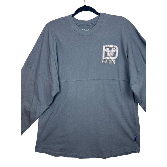 Walt Disney World Sz. M Briar Rose Gold Sequin Gray Long Sleeve Spirit Jersey - Picture 3 of 11
